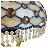 U - Pair of Tiffany Style Stained Glass Table Lamps