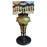 U - Pair of Tiffany Style Stained Glass Table Lamps