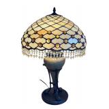 U - Pair of Tiffany Style Stained Glass Table Lamps