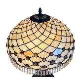 U - Pair of Tiffany Style Stained Glass Table Lamps
