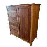 U - Vermont Precision Woodwork Solid Maple and Cherry Armoire Dresser
