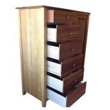 U - Vermont Precision Woodwork Solid Maple and Cherry Armoire Dresser
