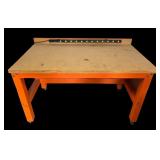 G - Industrial Workbench with Power Strip and Casters