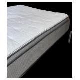 U - White Platform Bed Frame