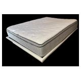 U - White Platform Bed Frame