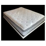 U - White Platform Bed Frame