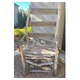 Y - Rustic Wooden Outdoor Chair with Branch Frame