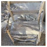 Y - Rustic Wooden Outdoor Chair with Branch Frame