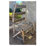 Y - Rustic Wooden Outdoor Chair with Branch Frame