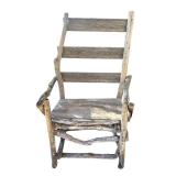 Y - Rustic Wooden Outdoor Chair with Branch Frame