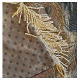 U - Casanova Peacock Feather Pattern Throw