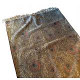 U - Casanova Peacock Feather Pattern Throw