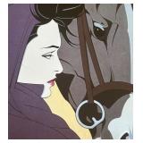 DR - Patrick Nagel Serigraph Print NC-13 Woman and Horse