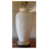 U - Classic Cream Table Lamp with Pleated Shade