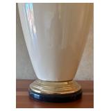 U - Classic Cream Table Lamp with Pleated Shade