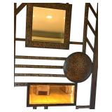 U - Large Metal Wall Decor with Mirror Accents