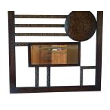 U - Large Metal Wall Decor with Mirror Accents