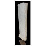 U - Tall Square Paper Shade Floor Lamp with Metal Base