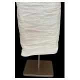 U - Tall Square Paper Shade Floor Lamp with Metal Base