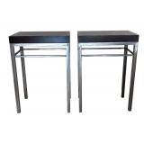 U - Pair of Modern Side Tables