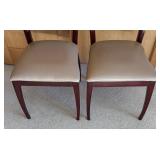 U - Pair of Loewenstein Dining Chairs with Ladder Backs