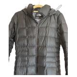 U - The North Face Black Hooded Coat Size Medium