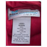 U - Ladies Red Free Country Down Jacket Size Medium