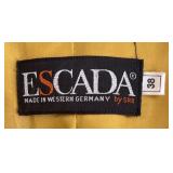 U - Escada Yellow Wool Coat Size 38 Made in Western Germany