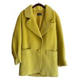 U - Escada Yellow Wool Coat Size 38 Made in Western Germany