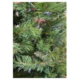 G - 9 Foot Artificial Christmas Tree with Pine Cones