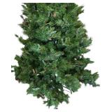 G - 9 Foot Artificial Christmas Tree with Pine Cones