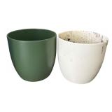 G - Collection of Planter Pots Assorted Sizes and Materials