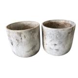 G - Collection of Planter Pots Assorted Sizes and Materials