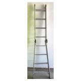 G - 17 Ft Metal Ladder L-2093-17 Folding Multi-Position