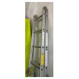 G - 17 Ft Metal Ladder L-2093-17 Folding Multi-Position