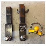 G - Set of 3 Reese Trailer Hitch Ball Mounts and Coupler Lock