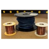 G - Large Lot of Assorted Wire Spools and Monokote Heat Gun