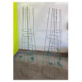 G - Set of 4 Metal Plant Cages