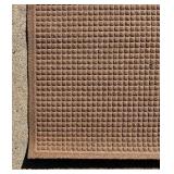 G - Brown Waffle Weave Floor Mat Rug