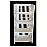 G - Plastic Storage Drawer Unit and 4-Tier Stackable Basket Organizer