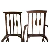 G - Pair of Vintage Mid Century Modern Wooden Chair Frames
