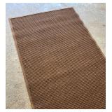 G - Brown Waffle-Pattern Floor Mat