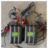 G - Pair of Deltran Battery Tender International Trickle Chargers