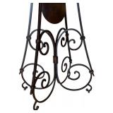 LR - Vercelli Howard Miller Iron Grandfather Clock with Pendulum