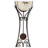LR - Vercelli Howard Miller Iron Grandfather Clock with Pendulum