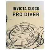 LL - Invicta Marvel Pro Diver Wall Clock with Comic Art Face