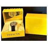 LL - Invicta Model 10756 Chronograph Watch with Leather Strap and Original Box