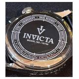 LL - Invicta Model 10756 Chronograph Watch with Leather Strap and Original Box