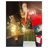 LL - Holiday Decor Collection with Stockings, Ornaments, Snow Globe, and Figurines