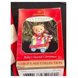 LL - Holiday Decor Collection with Stockings, Ornaments, Snow Globe, and Figurines